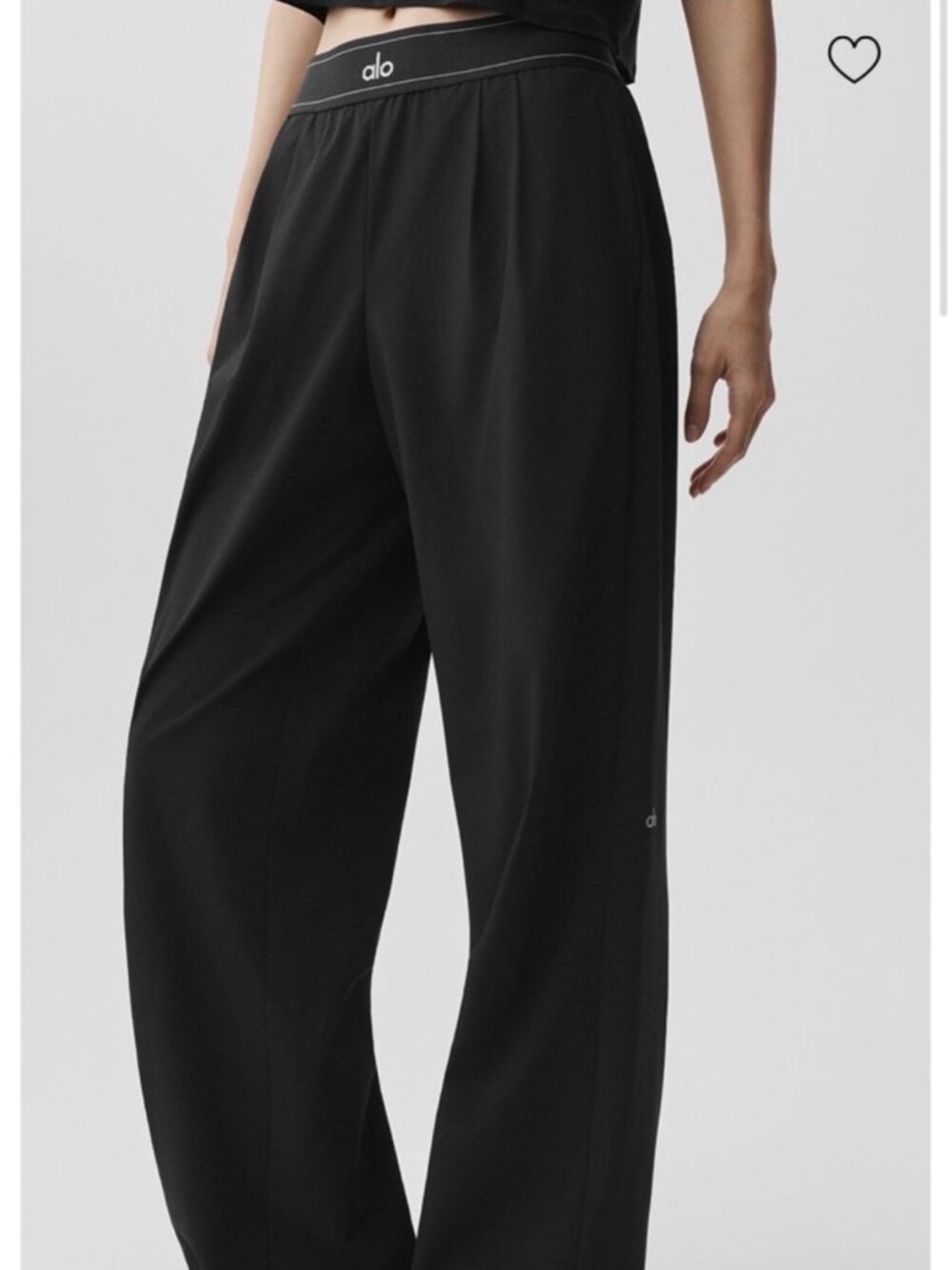 ALO Yoga Black Suit Up Trouser Large Regular - Picture 3 of 5